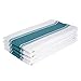 Kitchen Dish Towels - Set of 4 Cotton Tea Towels 20 x 28 inch - Best Dish Cloths for Hand Towels or Embroidery in Vibrant Colors - Teal Green