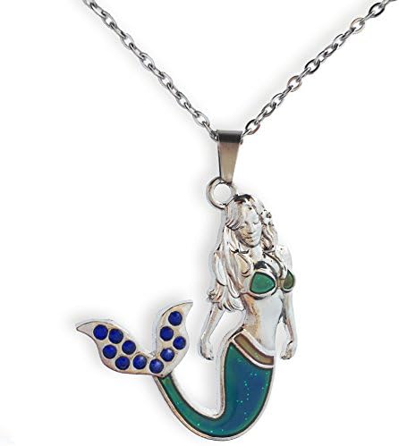 Mermaid Mood Necklace - Get Instant Emotion Reading - by Ocea Creations - Great Gift for Girls
