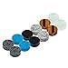 TOPBRIGHT 12PCS Natural Stone Double Saddle Plugs Gauges Ear Stretcher Piercing Earring kit