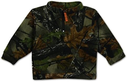 Trail Crest Kids Toddler 1/4 Zip Camo Fleece Top (CAMOFLAUGE 4T)