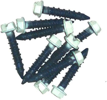 White Head, Hex Head Tapcon Concrete Masonry Screw - 1/4 x 1-1/4 Qty-100, Model: 3152400DN, Tools &amp; Outdoor Store