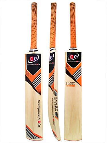 Sharp Shooter Thick Profile Tape Tennis Cricket Bat By Cricket Equipment USA (Short Handle)