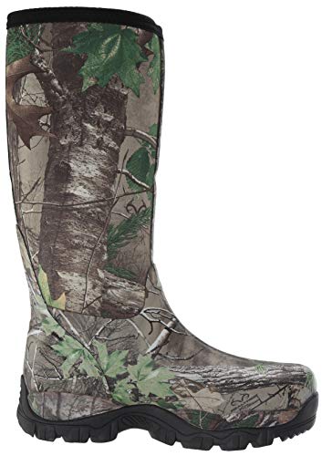 TECS Men's 16" Rubber Boots: Neoprene, Fleece Lining, Waterproof for Hunting, Camping, Fishing, Hiking and The Outdoors, Camo, 10 M US - Thumbnail 7