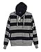 Gioberti Mens French Terry Pullover Striped Hoodie Sweater
