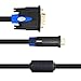 SHD VGA Cable, VGA to VGA HD15 Monitor Cable for PC Laptop TV Projector-10Feet