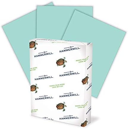 Hammermill Colored Paper, 20 lb Turquoise Printer Paper, 8.5 x 11-1 Ream (500 S… amazon.com wishlist