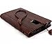 Genuine Oil Leather Case for Samsung Galaxy Note 3 Book Wallet Handmade Id Cards Slots Retro Brown Stylish DavisCase®
