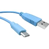 Aexus Serial Console Cable for Cisco | USB Type A to USB Type C 6ft (1.8 M) | CAB-Console-USB-C= | Compatible with Cisco Catalyst 1200/1300/9500X Series Switches, Cisco Secure Firewall 1200 Series