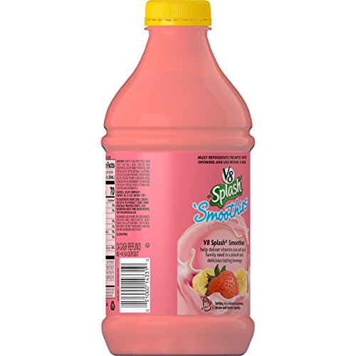V8 Splash Smoothies Strawberry Banana, 46 oz. Bottle (Pack of 6