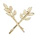 CINRA 10PCS Europe and the United States Hair Jewelry Hair Clips Athena Olive Branch Leaves Barrettes Bobby Pin Hairpins Hair Ornaments Hair Accessories Beautiful Bride Headwear Edge Clip Clamps