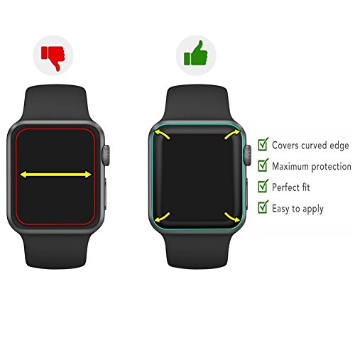 image for my-handy-design Apple Watch Screen Protector 42mm, iWatch Tempered Gla