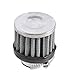 uxcell 18mm-25mm Hose Clamp Conical Mesh Car Air Filter Silver Tone 25mm 1