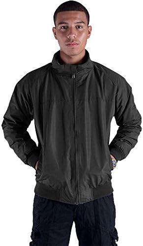 Erin Garments Black Army Military Padded Bomber Jacket Men Plus Size Navy Olive Green Flight Winter Windbreaker Coat (M, Black as Shown)