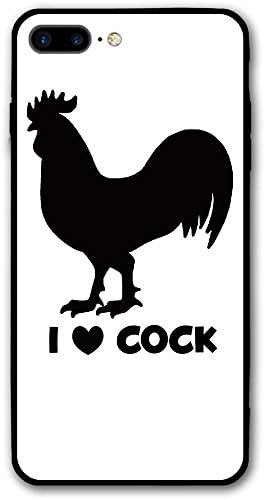 I Love Cock IPhone 7 Plus Case Texture Pattern Premium Hybrid Protective Clear Case