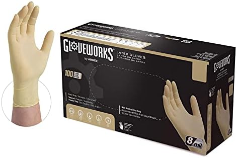 Amazon.com: Tradex L5101-MD Ambitex Medium Powdered Latex Gloves