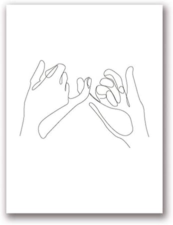 Amazon Com Pinky Swear Promise Wall Art Canvas Posters Prints