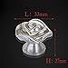Dimart 2pcs Antique Silver Rose Door Cabinet Drawer Furniture Knob Handle Pull Hardware 33mm