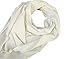 Solid White on White Hirbawi Arab Shemagh Head Scarf Neck Wrap Authentic Cottton