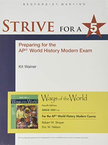 1200 Update Strive for a 5 for Ways of the World with Sources for the AP® Modern Course at Amazon