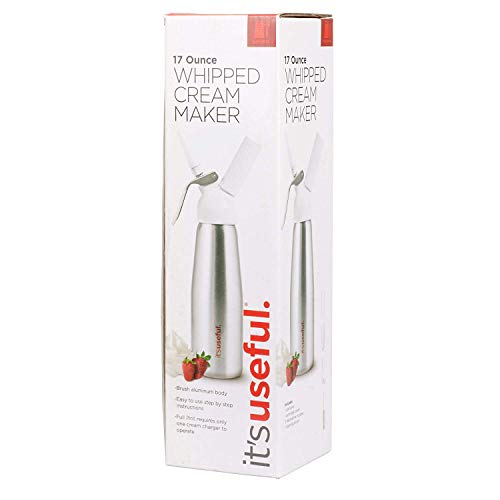 It's Useful At Home Whip Cream Maker - Aluminum with Plastic Head