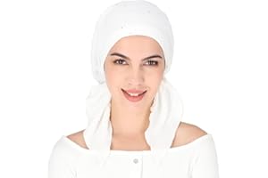 Madison Headwear Pretied Head Scarves for Women Featuring A Unique Sparkly Foil Finish and Stretchy Ribbed Fabric