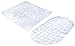 Surpahs Pebble Vinyl Non-Slip Bath and Shower Mat 2 Pcs Combo (Clear)