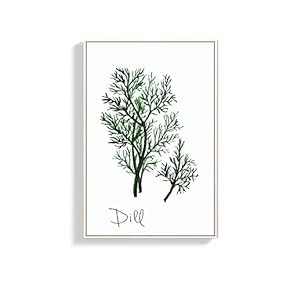 Framed Canvas Wall Art for Living Room, Bedroom Dill Canvas Prints for Home Decoration Ready to Hang - 16x24 inches