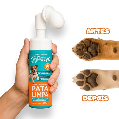 Pata Limpa 150 mL PETYC Higienizador de Patas para Cães e Gatos Espuma Relaxante (1 unidade)