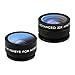 Mozeat Lens 2 in 1 Cellphone Camera Lens Kit, 160 Degree Fisheye, 20 X Macro Lens for iPhone Android