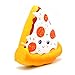 Kiibru Squishies Pizza Squishy Toys Funny Slow Rising Jumbo Cartoon Bread Scented (White)
