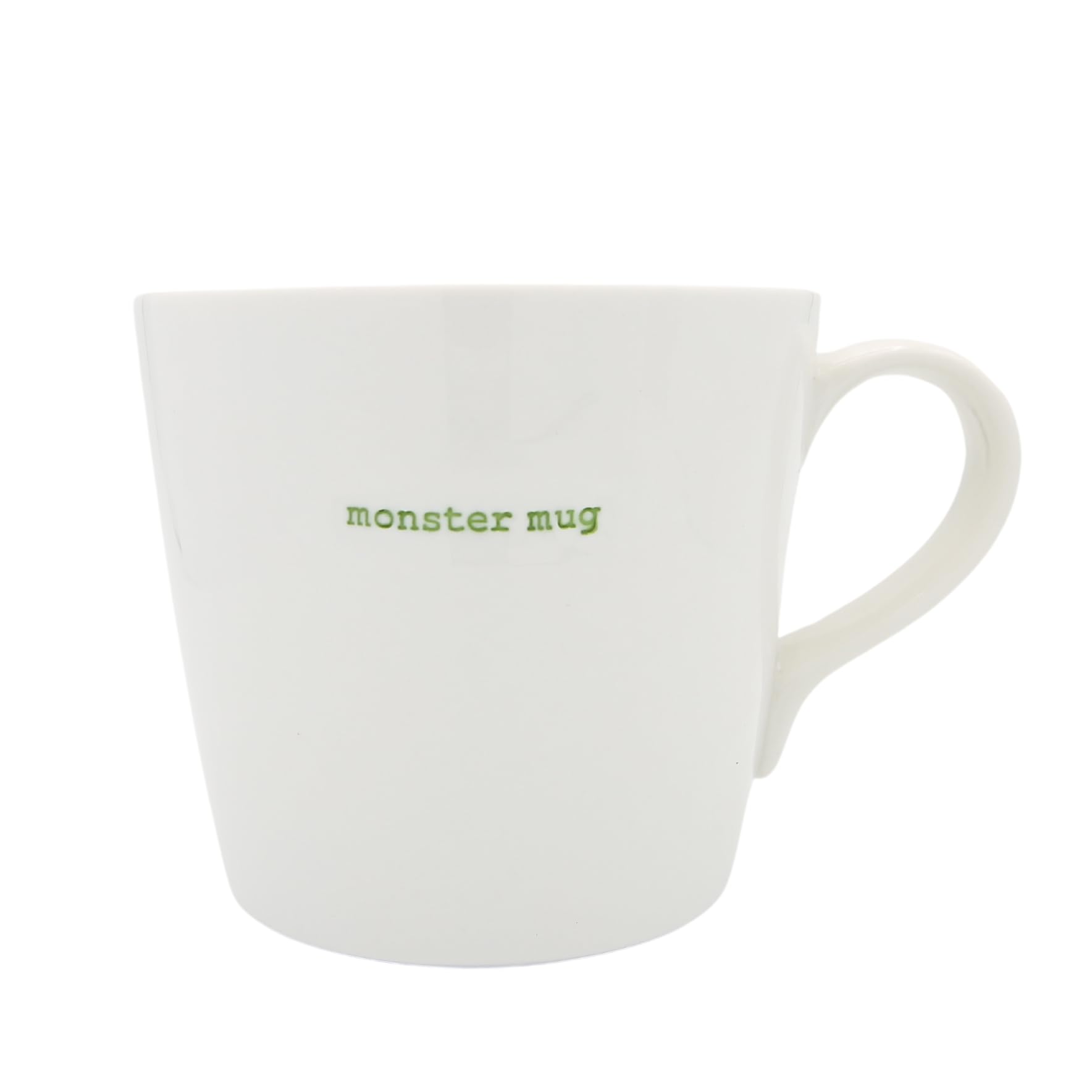 Keith Brymer Jones - Halloween Word Range - Large Ceramic White Mug - Monster Mug (Green) - 500ml - Gift Boxed
