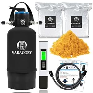 ガラコート 純水器 洗車用 11L FRP耐圧タンク 切替ヘッド TDSメーター イオン交換樹脂セット 専用カバー付き