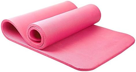 CHOUHOC 183Cm61Cm10 Mm Thick Yoga Mat Pad Non-Slip Lose Weight Exercise Folding Mat Pink