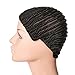 Breathable with Adjustable Straps for Making Wig Durable Stable Black Top Quality Elastic Braided Wig Caps for Women for Making Wigs(Adjustable Wig Caps, Black Braided Wig Cap 2 Piece)