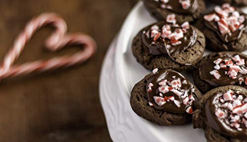 Festival Candy Cane Crunch - Crushed Peppermint Candy Topper Bits - Perfect Holiday Addition To Any Dessert Or Drink - Comes With Scoop And Recipe Card - Christmas Cookie Decorations, Candy Cane (1LB)