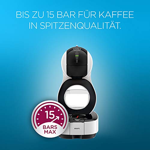 Nescafé Dolce Gusto KP1301 Lumio Kapsel Kaffeemaschine | LED Bedienfeld | 15 bar | Weiß | 1,0 Liter – Bild 4