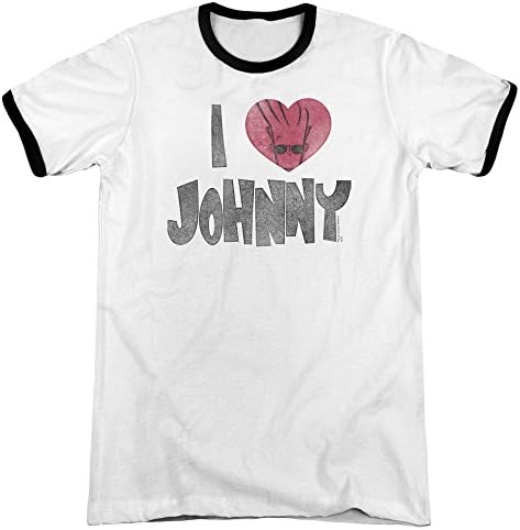 Johnny Bravo - Mens I Heart Johnny Ringer T-Shirt