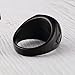 Red Enamel Stainless Steel Mason Freemason Vintage Solid Black Plated G Ring (11)