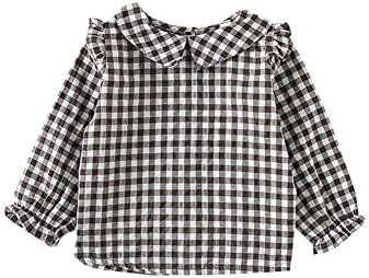 Mornyray ベビー服 シャツ 長袖 Tシャツ ロングtシャツ 女の子 ガールズ 子供服 幼児 トップス ロンティ コットン チェック柄 おしゃれ 春夏 普段着 0 3歳 Mornyray ベビー服 シャツ 長袖 Tシャツ ロングtシャツ 女の子 ガールズ 子供服 幼児 トップス ロンティ コットン チェック柄 おしゃれ 春夏 普段着 0 3歳