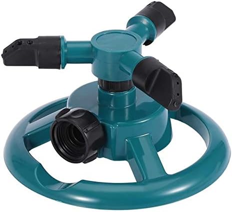 Aspersores de jardín, 360 Grados, Totalmente con 3 boquillas giratorias