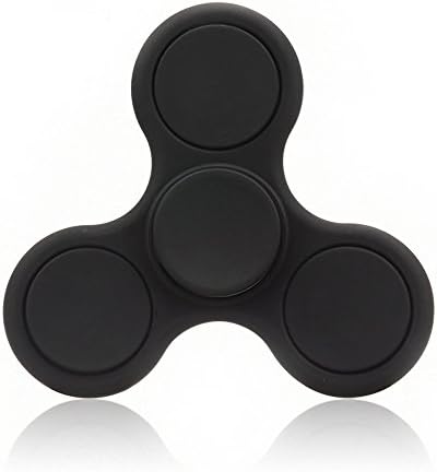 ELEFAN Brushed Finish Black Hand Spinner Tri-Spinner Fidget Toy Focus Toy Funny EDC Great Gift For Killing Time