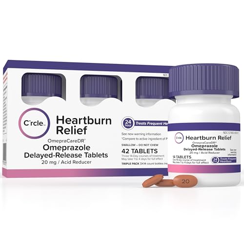 C'rcle Omeprazole 20mg Tablets 42 Ct