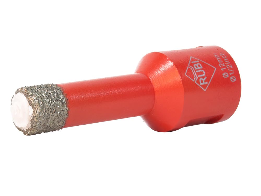 RUBI | Dry Drilling in Ceramic, Porcelain, Natural Stone and Other Material | Operating Speed 14,000 r.p.m | DRYGRES DRILL BIT Ø1/2" (12 MM.)