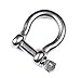 Mxeol Clevis Shackles D Ring Chain Shackle for Towing Stainless Steel 5/16 Inch (Pack of 3)
