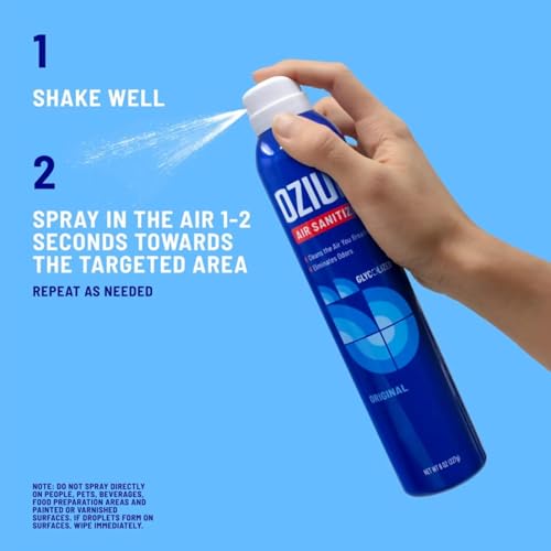 Ozium 0.8 oz. Air Sanitizer & Odor Eliminator for Homes, Cars, Offices and More, Original Scent