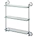Gatco 1395 Franciscan Premier Glass Shelf, Chrome
