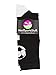MadSportsStuff Soccer Ball Crew Socks (Black/White, Medium)