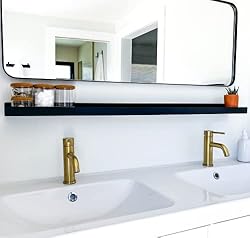 DIY CARTEL Made in USA Floating Metal Wall Shelf