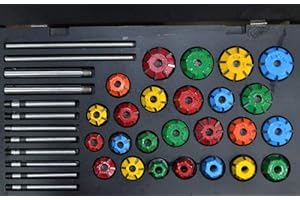 MS Carbide Tipped Valve Seat Cutter Set 25 Pcs For Vintage & Modern Best Quality