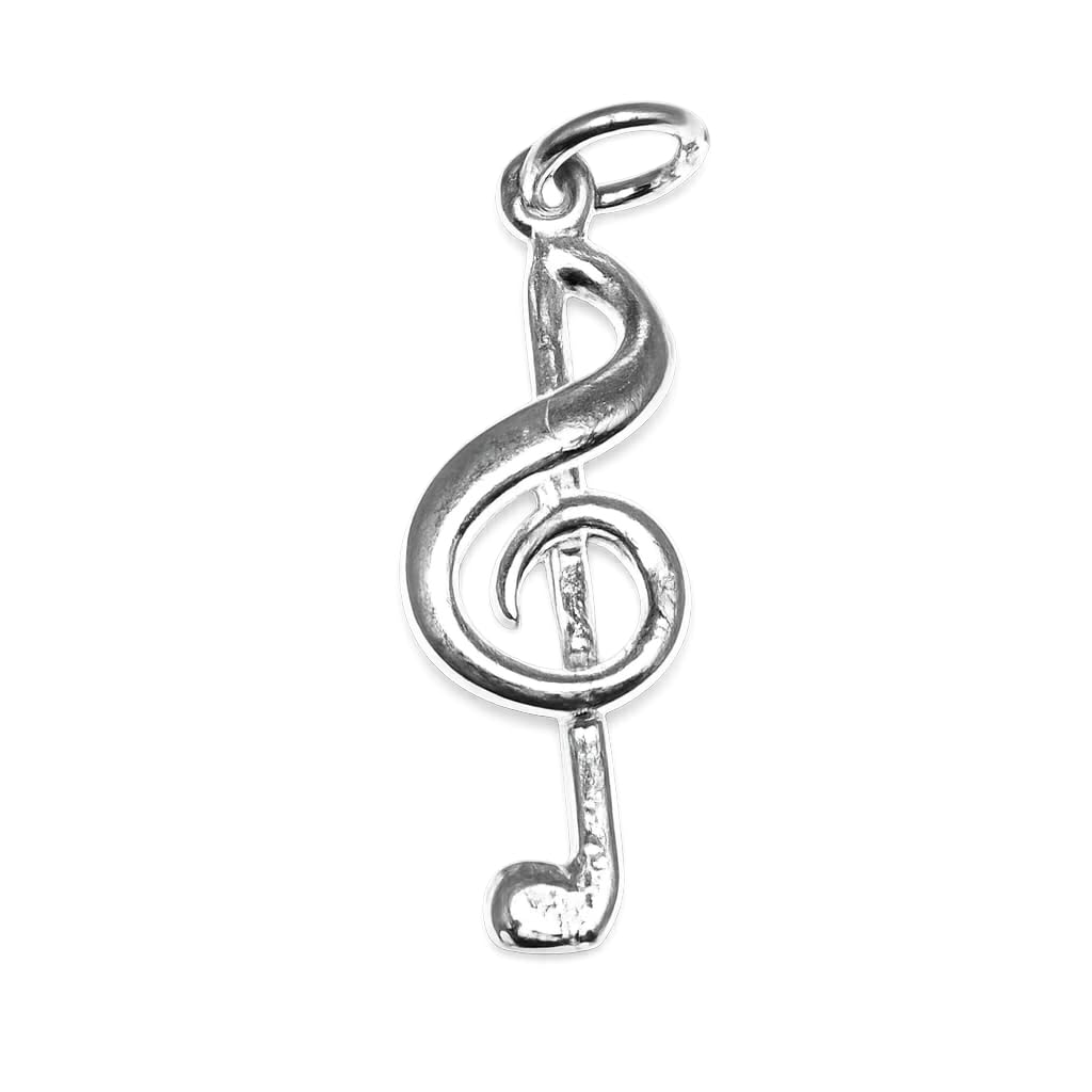 Arranview Jewellery Treble Clef Music Pendant Charm 925 Sterling Silver